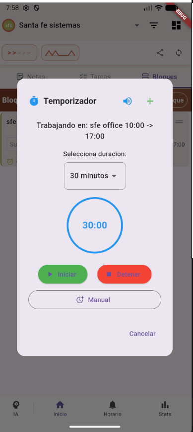 Task timer view